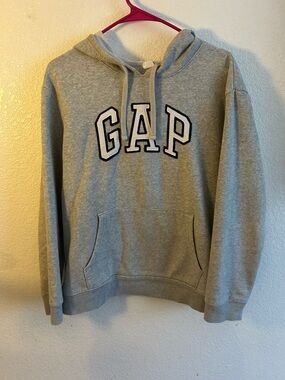 GAP Light Gray Pullover Hoodie with Logo
